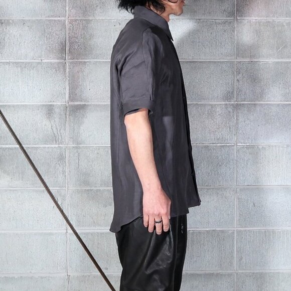 D.Hygen ST102-0621S Linen Rayon Short Sleeve Shirt, Japanese Size 1, Men's SM - Picture 3 of 14